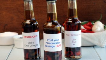 Treat someone to personalised chilli vinegar