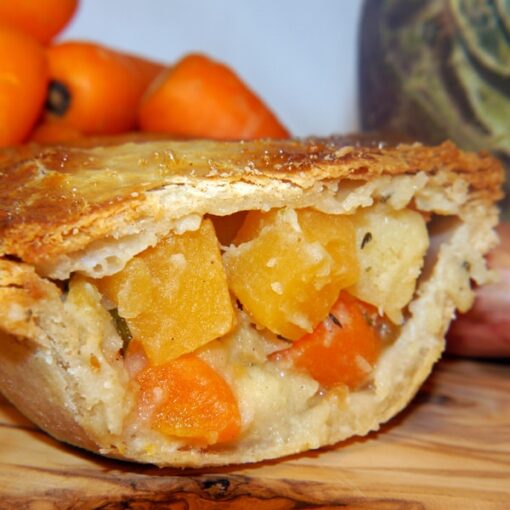 Root vegetable pie (v)