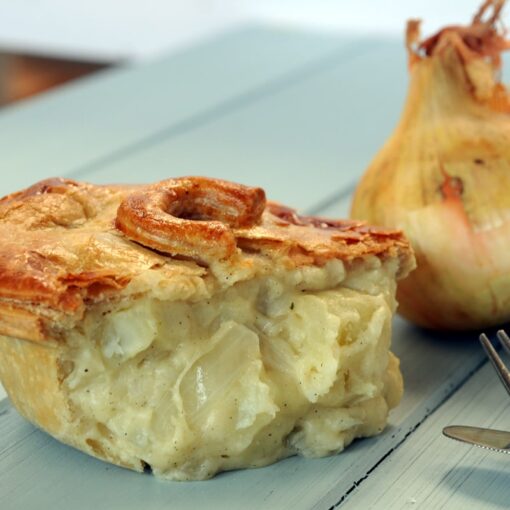 Cheese potato and onion pies