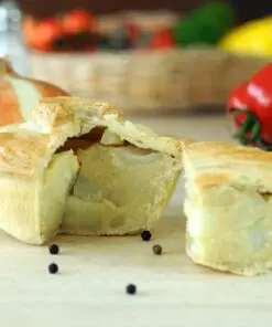 Cheese potato and onion pie