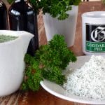 Instant parsley liquor