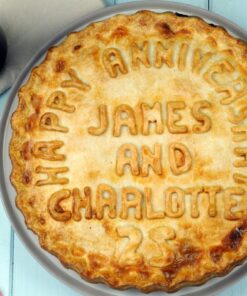 Personalised anniversary pie