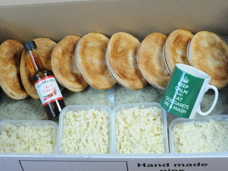 Save with our 8 pie mash & liquor bundle. Hand made pies with Goddards