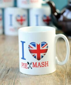 I Love Pie & Mash mug from Goddard's Pies