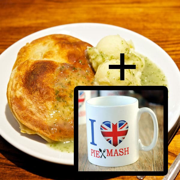 Pie mash & liquor 4 pies 4 mash 4 liquor with Pie & Mash Mug Home