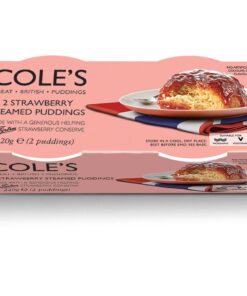 Strawberry steamed pudding
