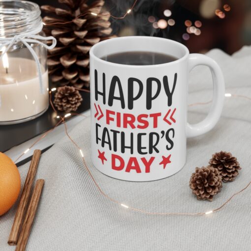 Happy First Father's Day Mug - Image 4