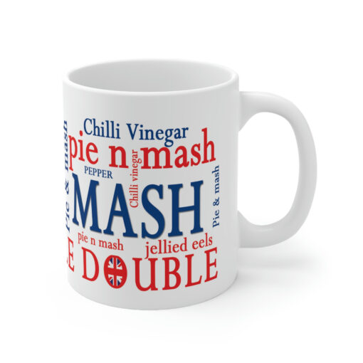 Pie and Mash Word Cloud Mug